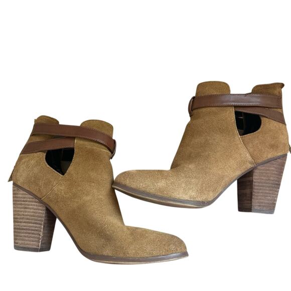 Guess Women’s Brown Suede Ankle Booties - Picture 2 of 6